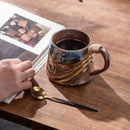 Axyaa Coarse Pottery Retro Shaped Ceramic Mug - High Aesthetic Household Cup
