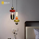 Axyaa Artistic Glass Lollipop Chandelier - Colorful Luxury Ceiling Fixture
