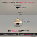 Axyaa Glass LED Pendant Lights for Bedroom and Restaurant Decor