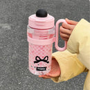 Axyaa Cherry Bow Cup 1200ml Kawaii Water Bottle With Straw