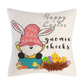 Axyaa Easter Bunny Eggs Pillow Cover - Home Decorative Throw Pillow Case