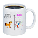 Axyaa Unicorn Lawyer Ceramic Coffee Mug - Fun Birthday Gift for Legal Professionals