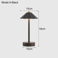 Axyaa LED Pleated Table Lamp: Touch Tricolor Dimmable Night Light