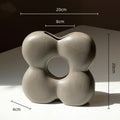 Axyaa Geometric Petals Ceramic Vase for Home Decoration and Flower Arrangement
