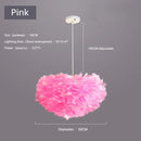 Axyaa Feather Pendant Lamp: Nordic Modern, Romantic, and Creative Bedroom Lighting