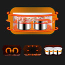Axyaa Electric Lunch Box Heater Stainless Steel 24V 12V 5V2A - Food Warmer Container