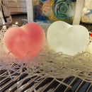 Axyaa Love Heart LED 3D Lamp: Romantic Wedding Night Light for Home Decoration