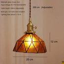 Axyaa Colourful Scandinavian Glass Pendant Lights for Kitchen Dining Room, Brass Led Pendant Lamp