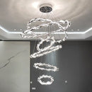 Circular Crystal Ceiling Light by Axyaa - Luxurious Living Room Decor
