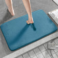 Axyaa Cozy Coral Fleece Bath Mat - Gray