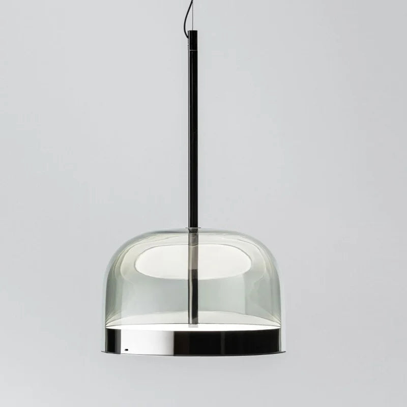 Axyaa Modern Glass Pendant Lamp LED Hanging Light for Dining Room & Bedroom