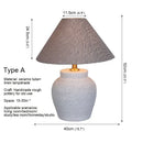 Axyaa Nordic Ceramic Table Lamp for Modern Living Space with LED Desk Light