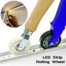 Axyaa LED Strip Light Installation Tool: Rubber Wheel Handle Roller for Aluminum Profile Clamp.