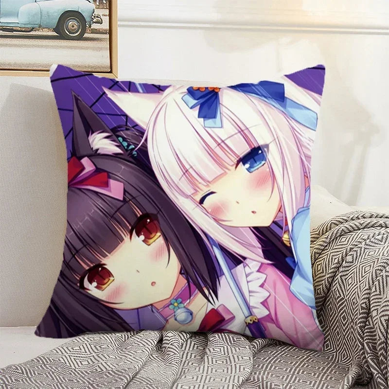 Axyaa 45x45 Cushion Cover - Decorative Pillowcase for Home, Car, and Bed Decor