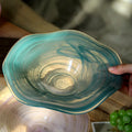 Modern Glass Fruit Bowl by Axyaa: Chic Living Room Decor & Practical Fruit Storage