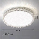 Axyaa LED Crystal Ceiling Lamp Modern Square Dimmable Dining Room Fixture