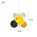 Axyaa Colourful Block Acrylic Chandelier for Living Room and Bedroom