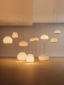 Axyaa Modern Spanish Designer Knit Fabric Cocoon Pendant Lamp