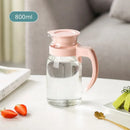 Axyaa Glass Water Pitcher Carafe with Lid and Handle
