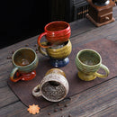 Axyaa Ceramic Kiln Coffee Cup Creative Beer Mug Retro Water Bottle Large Capacity Mug