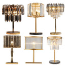 Crystal Bar Table Lamp Luxury Dimmable Desk Light for Home Office Hotel - Axyaa