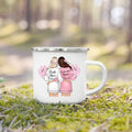 Enamel Mug Custom Name Tea Coffee Wine Mugs for Maid of Honor by Axyaa