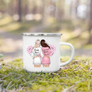Enamel Mug Custom Name Tea Coffee Wine Mugs for Maid of Honor by Axyaa