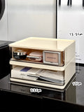 Axyaa Makeup Storage Box with Transparent Drawers for Cosmetics Organization