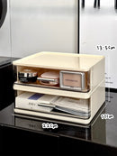 Axyaa Makeup Storage Box with Transparent Drawers for Cosmetics Organization