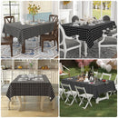 Axyaa Plaid Waterproof Tablecloth | Stain Proof & Washable Table Cover