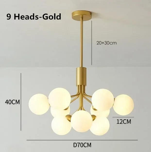 Axyaa Nordic Magic Chandelier for Home Decor and Lighting Fixtures