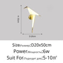 Axyaa Parrot Wall Lamp: Plastic Bird Sconce Light for Bedroom, Study, Dining Room