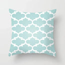 Modern Geometry Print Pillow Case for Home Decor by Axyaa - Mint Green Pillow Cover