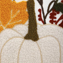 Axyaa Velvet Embroidered Fall Halloween Decorative Pillowcase Maple Leaf Pumpkin Sofa Cushion Covers