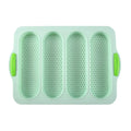 Axyaa 4-Grid Silicone French Bread Baking Mold - Nonstick Baguette Tray