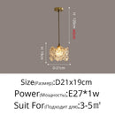 Axyaa Glass LED Pendant Lights for Indoor Lighting, Luxury Ceiling Lamp for Bedside, Bathroom, Bar, Restaurant