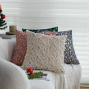 Axyaa Hot Stamped Christmas Cushion Cover 45x45cm for Home Decor - Snowflake Deer Tree Pattern