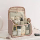 Axyaa Transparent Waterproof Travel Cosmetic Bag with Hook & Zipper
