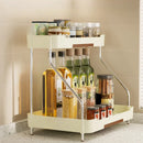 Axyaa Kitchen Storage Shelf for Seasoning Bottles: Narrow Wide Multi-Layer Organizer