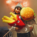 Hamburg Fries Plush Snacks Pillows by Axyaa: Creative Birthday Gifts for Girls