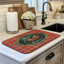 Axyaa Christmas Drain Pad: Non-slip, Heat Resistant Tableware Drying Mat for Kitchen Counter