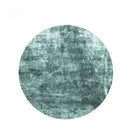 Axyaa Green Plush Round Carpet for Modern Minimalist Home Decor