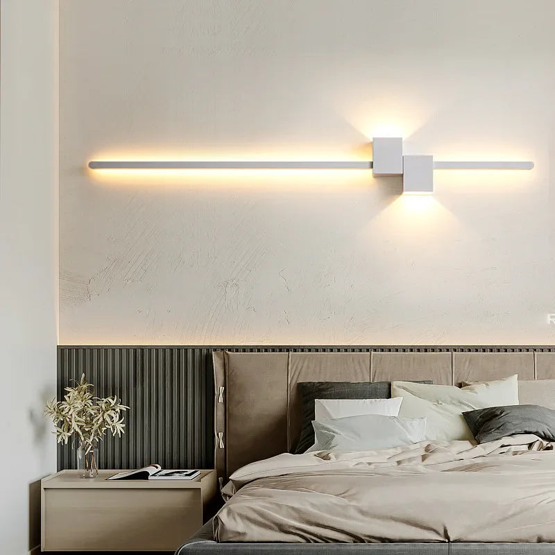Axyaa Modern LED Wall Lamp in Black, White, or Gold