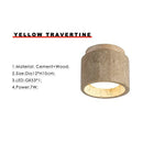 Axyaa Beige Stone LED Downlight for Home Decor - Japan-Inspired Ceiling Light