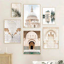 Morocco Mosque Door Canvas Print by Axyaa for Living Room Decor