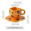 Axyaa Halloween Hand Holding Cute American Ceramic Mug