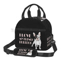 French Bulldog Art Lunch Bag by Axyaa: Insulated Bento Tote for Work, School, Picnic
