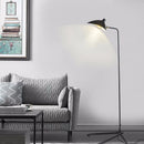 Axyaa Adjustable Arm Floor Lamp, Japanese Ceiling Light for Industrial Living Room