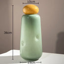 Axyaa Glass Vase with Cover: Decorative Desk & Room Aesthetic Floral Pot