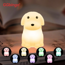 Axyaa Silicone LED Night Light for Kids - USB Rechargeable RGB Touch Lamp